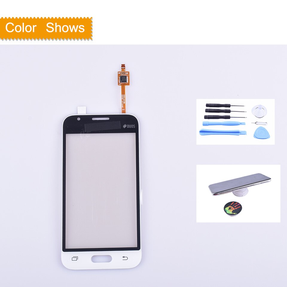 Para Samsung Galaxy J1 mini J105 J105H J105F J105B J105M SM-J105F SM-J105M pantalla táctil del Sensor del Panel de vidrio digitalizador de pantalla táctil: black with gift