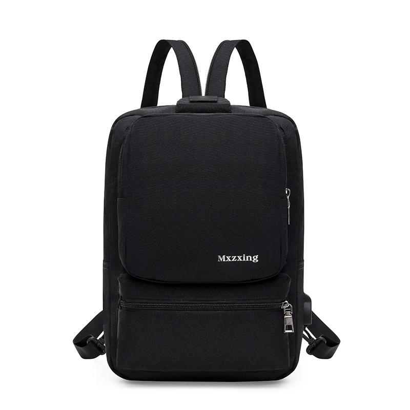 Rucksack Männer Rucksack Multifunktions Oxford Tuch Tragen Rucksack Mochilas Brust Pack Casual Sling Schulter Tasche Bagpack: Black