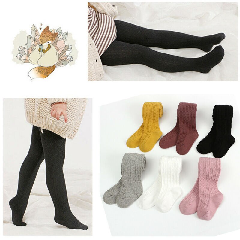 Baby Herfst Winter Solid Candy Kleur Panty Voor Baby Peuter Kid Meisje Geribbelde Kousen Katoen Warm Panty Strakke 0-6Y