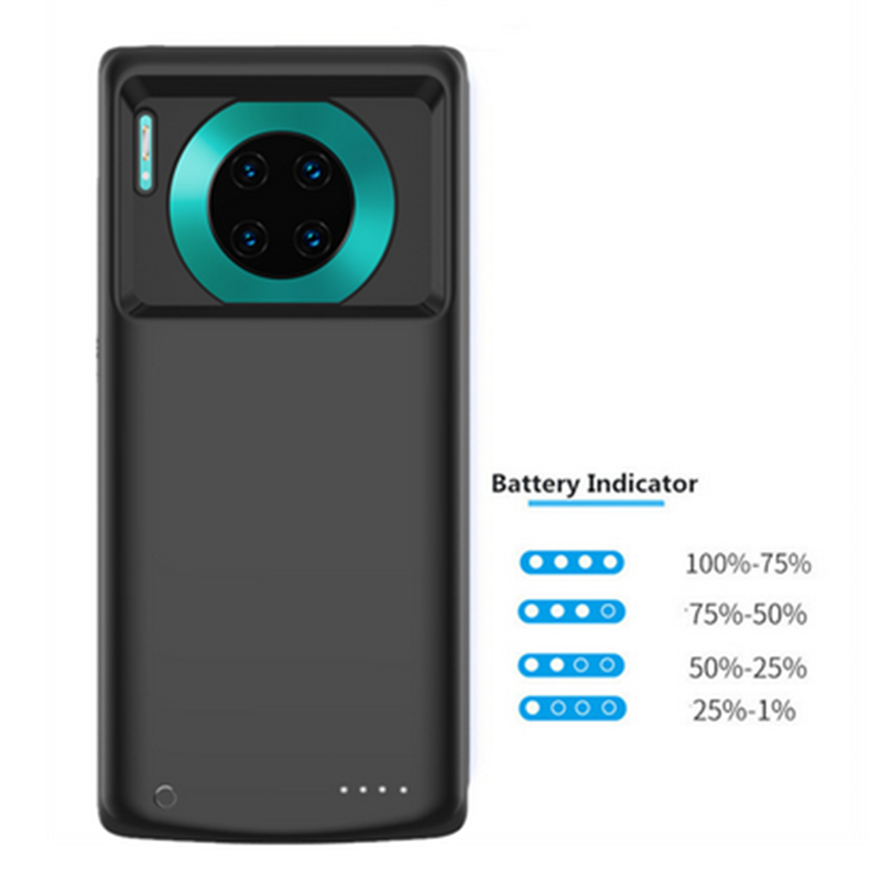 Powerbank, dunne smartphone batterijhoes voor huawei mate 30, mate 30 pro batterijhoes, opladerhoes voor huawei mate 30 hoesje