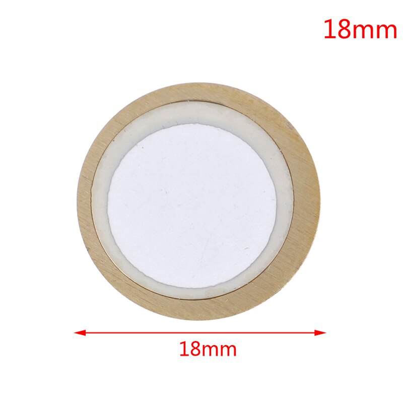 10Pcs 12/15/18/20/27/35/41/50Mm Piezo Elements sirene Sensor Pad Ronde Trigger Drum Disc Koper: 18mm