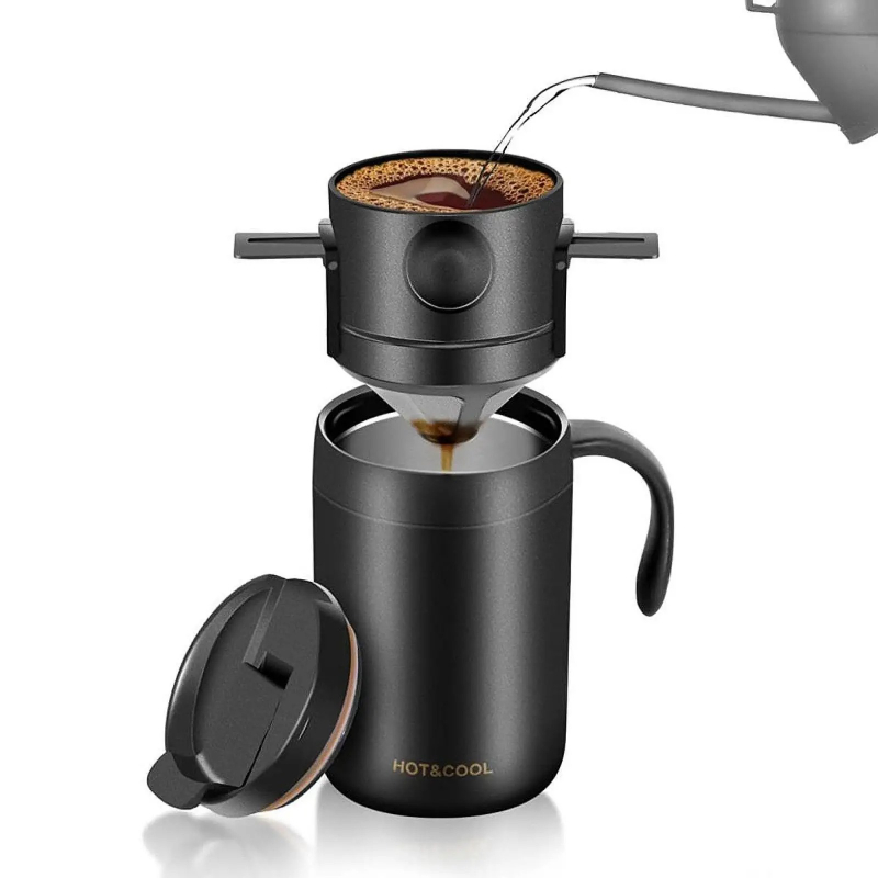 Camping Kaffee Hersteller einstellen Kaffee Tasse isoliert Kaffee Becher mit Kaffee Dripper Pro Wandern draussen Camping Rucksackreisen Heimat Sekretariat
