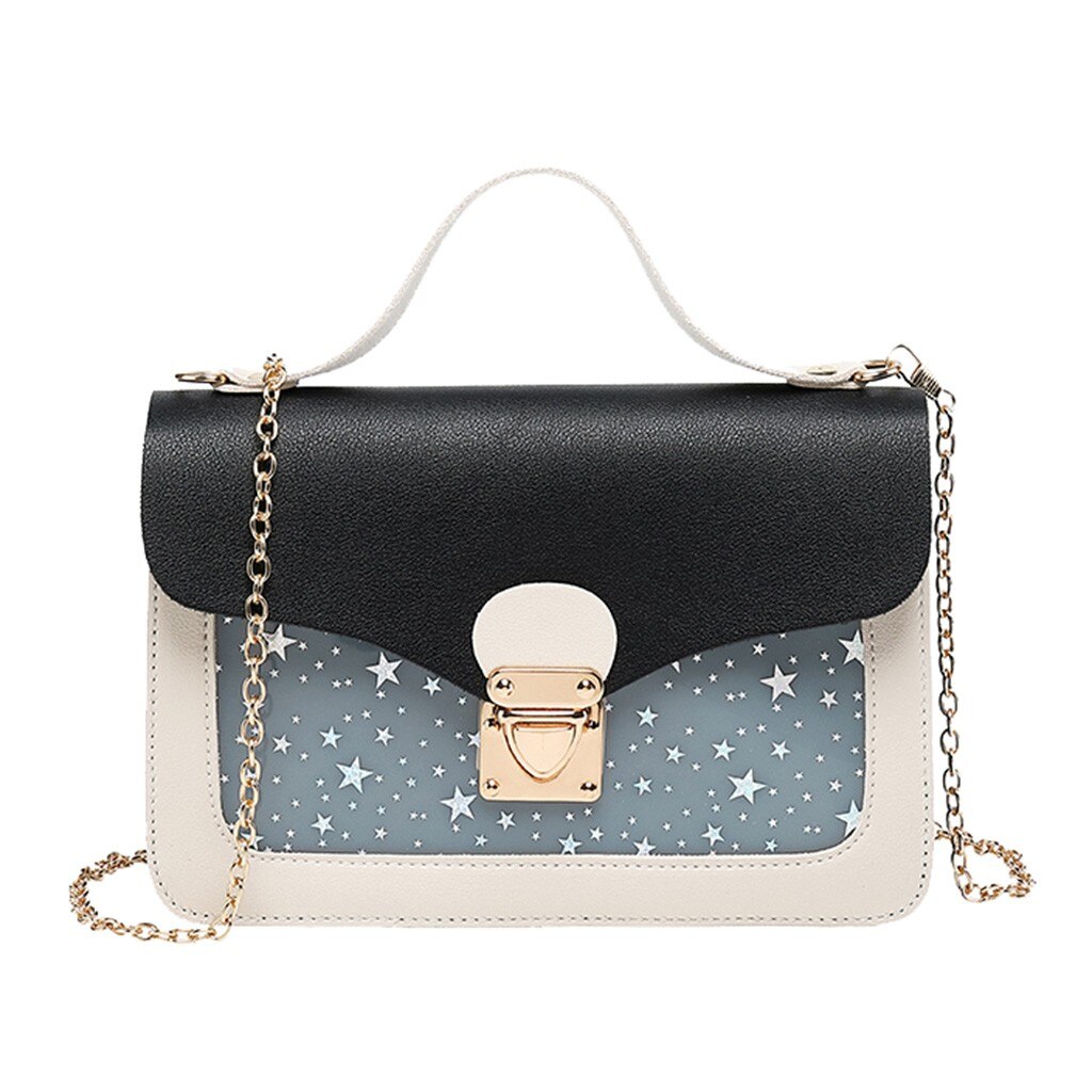 Women Mini Small Square Pack Shoulder Bag Star Sequin Messenger Crossbody Bag Clutch Wallet Handbags Sac