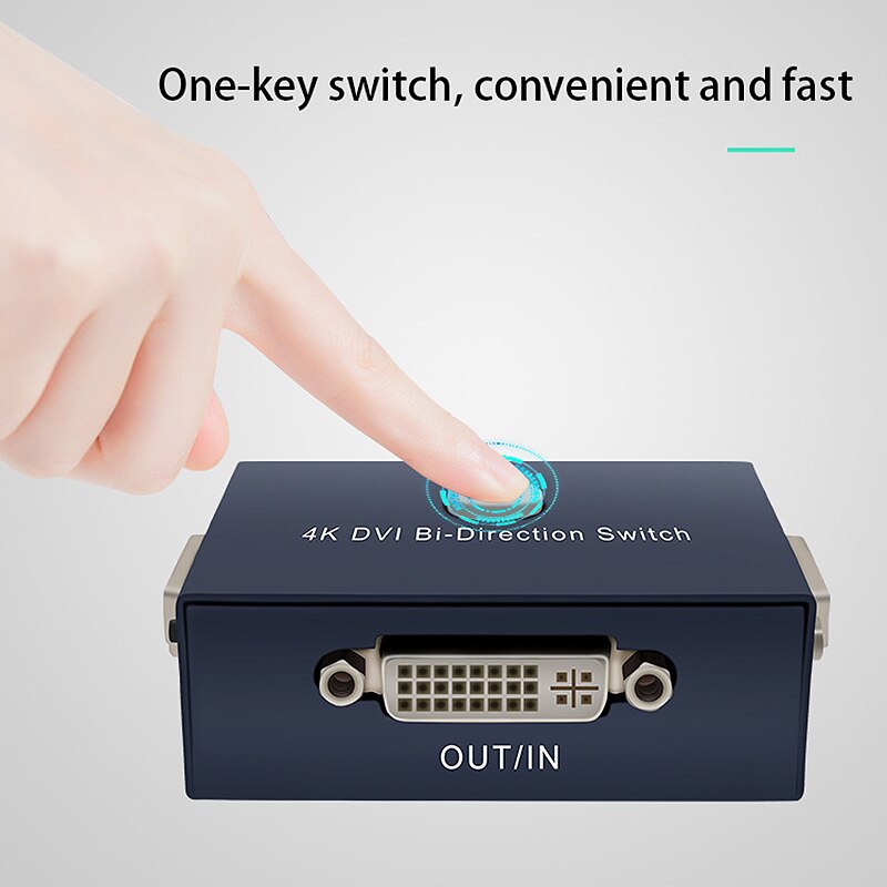 HDMI Switch 4K@30Hz 2X1 DVI Bi-Directional HDMI Switcher UHD 4Kx2K Splitter for HDTV/PS4/ One/Apple TV/Fire Stick