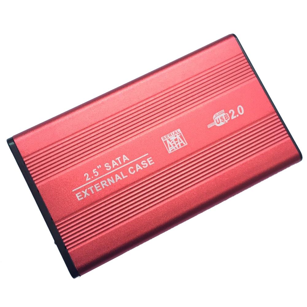 Vodool 2.5 tum usb 2.0 sata extern mobil hårddisk box aluminiumlegering skal hdd kapsling hårddisk fodral: Orange