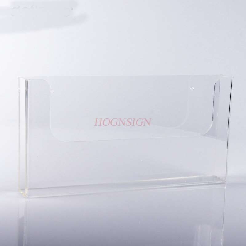 Horizontal A4 Acrylic Display Shelf Wall Information Shelf Catalog Shelves