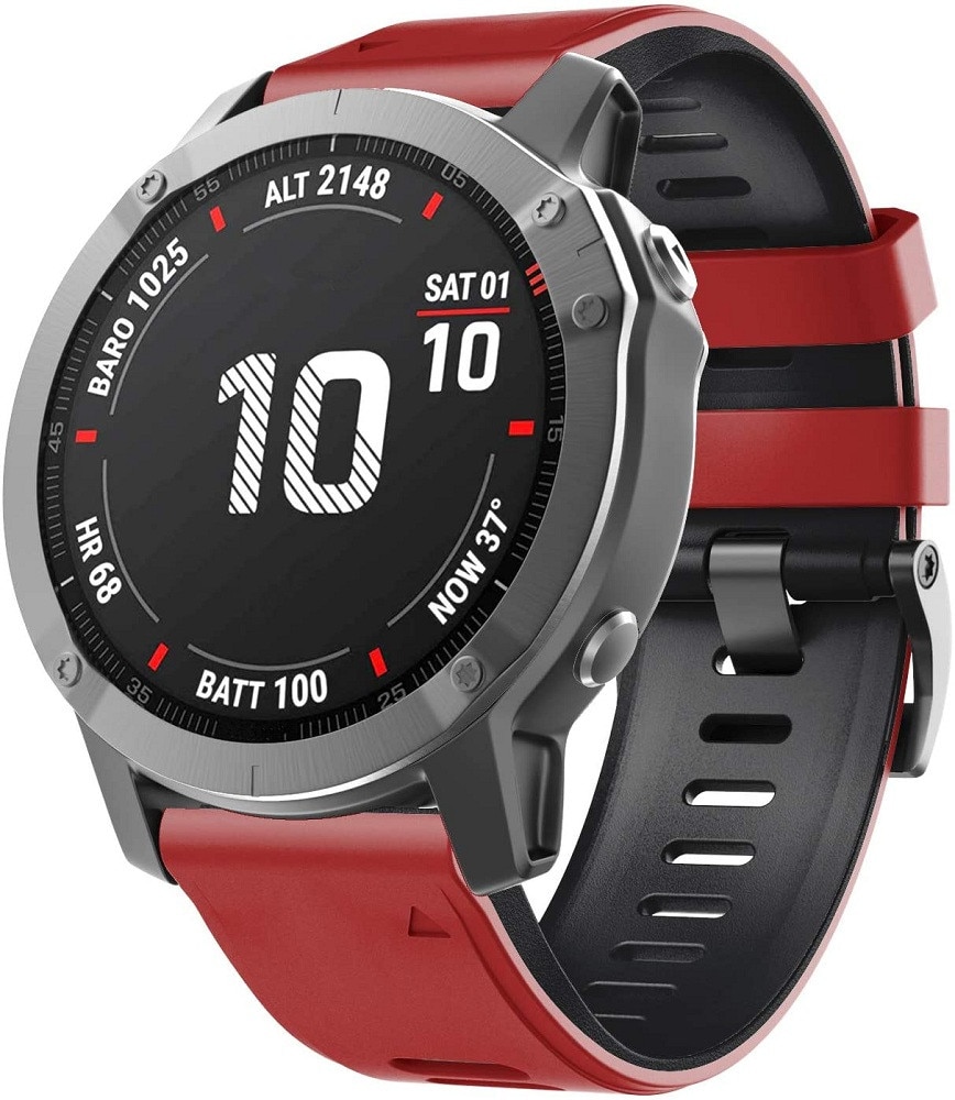 Anbest 26mm silikon klokkerem for fenix 6x 5x sport silikon klokkerem med hurtigreim for fenix 5x 3 3 hr