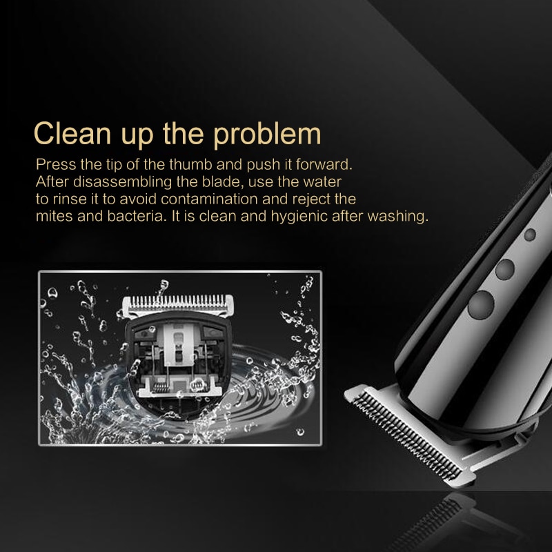 Profession Rechargeable Hair Clipper For Men Waterproof Wireless Low Noise Electric Shaver Beard Nose Ear Shaver Hair Trimmers