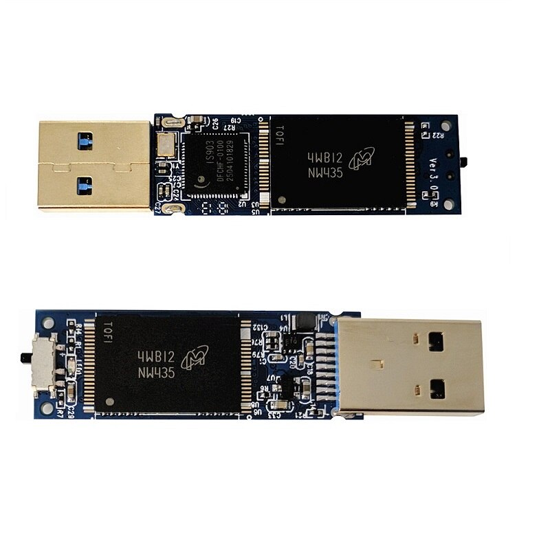 EVtran V03S SLC USB3.0 16G 32G 64G SLC USB3.0 FlashDisk escribir protección de alta velocidad IS903 SLC transparente SLC disco
