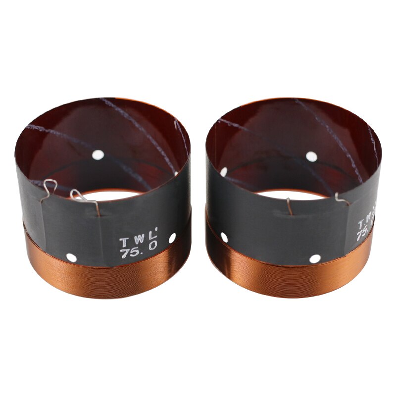 SHEVCHENKO 75mm 8Ohm Bass Voice Coil KSV Skeleton Copper Wire 500W-680W High Power Voice Coil Repair 75 Core woofer Speaker 2pcs