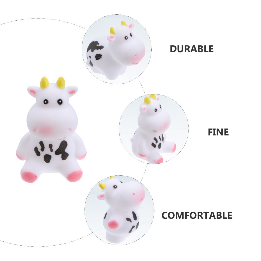 Muñeco de vaca para baño de bebé, juguete de ducha para bañera, baño de bebé, 5 uds.