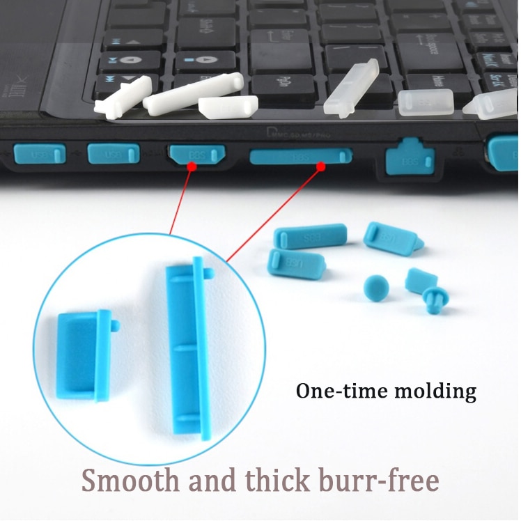 16Pcs Poort Pluggen Stof Stekkers Voor Laptops Beschermen Ultrabook Poorten Van Vuil Stof Siliconen Stofdicht Anti Dust Plug Cover stopper