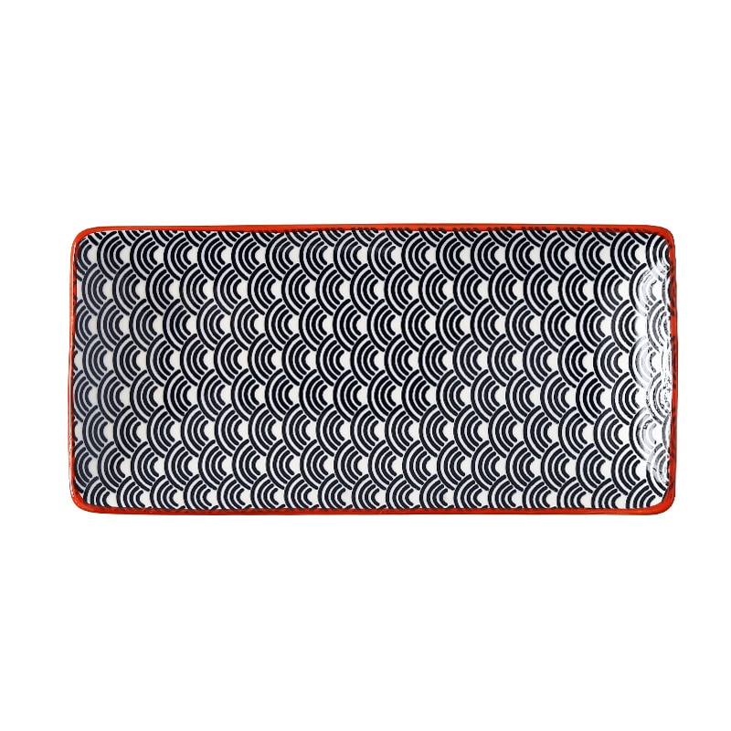 10 tuuman lasituksenalaiset keraamiset astiat ravintola suorakaiteen muotoiset sushilautaset kotiin jälkiruokakakku tasainen tarjotin 25 x 12cm