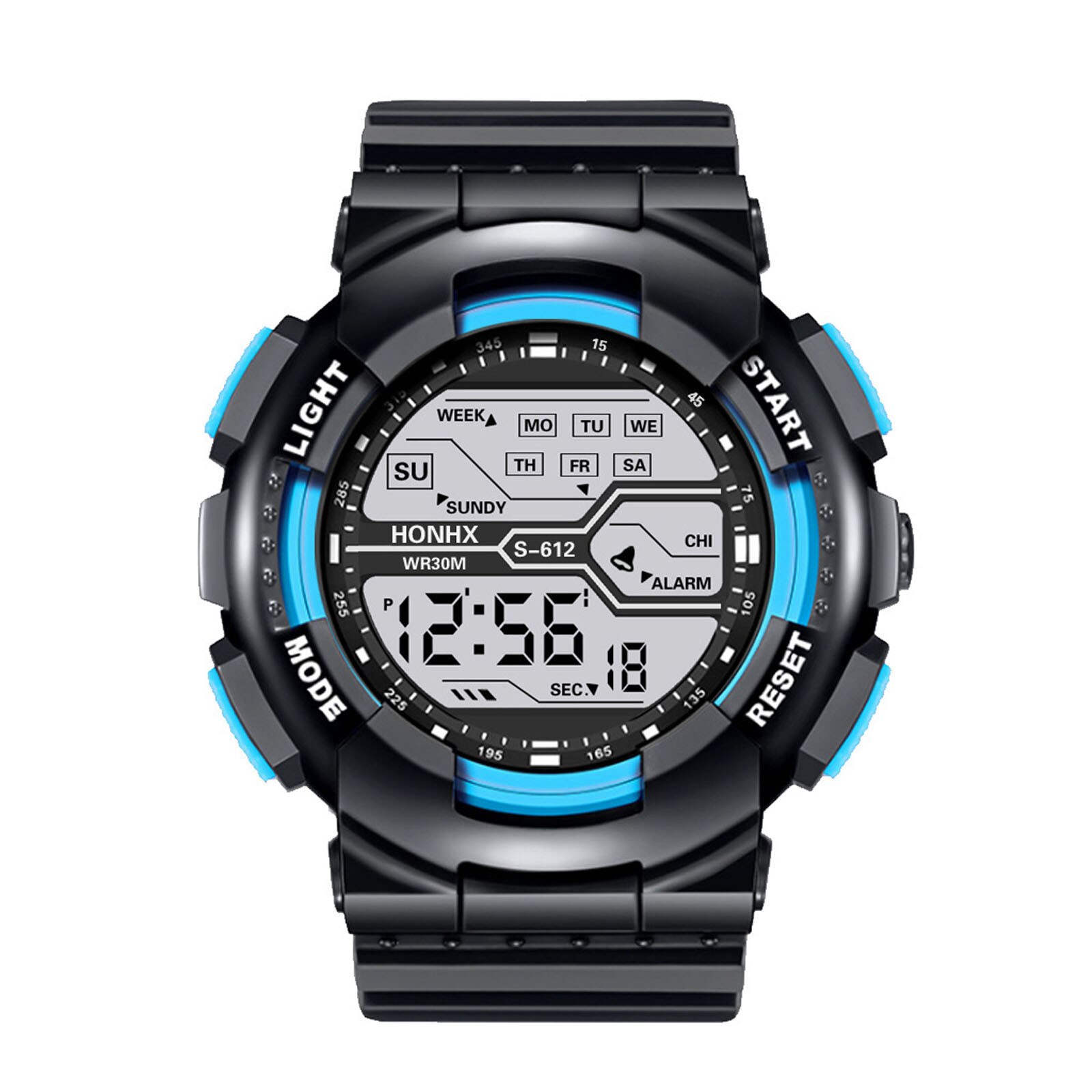 Honhx Watch Digital Wristwatches A Variety Of Styles Of Cool Sports Electronic Watches With Four Buttons reloj mujer: F