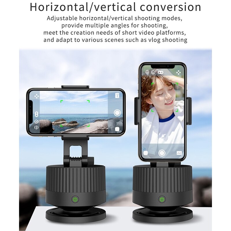 Selfie Stick stabilizzatore cardanico per Smartphone rotazione a 360 ° monitoraggio Smart Camera Phone Mount treppiede supporto per Selfie