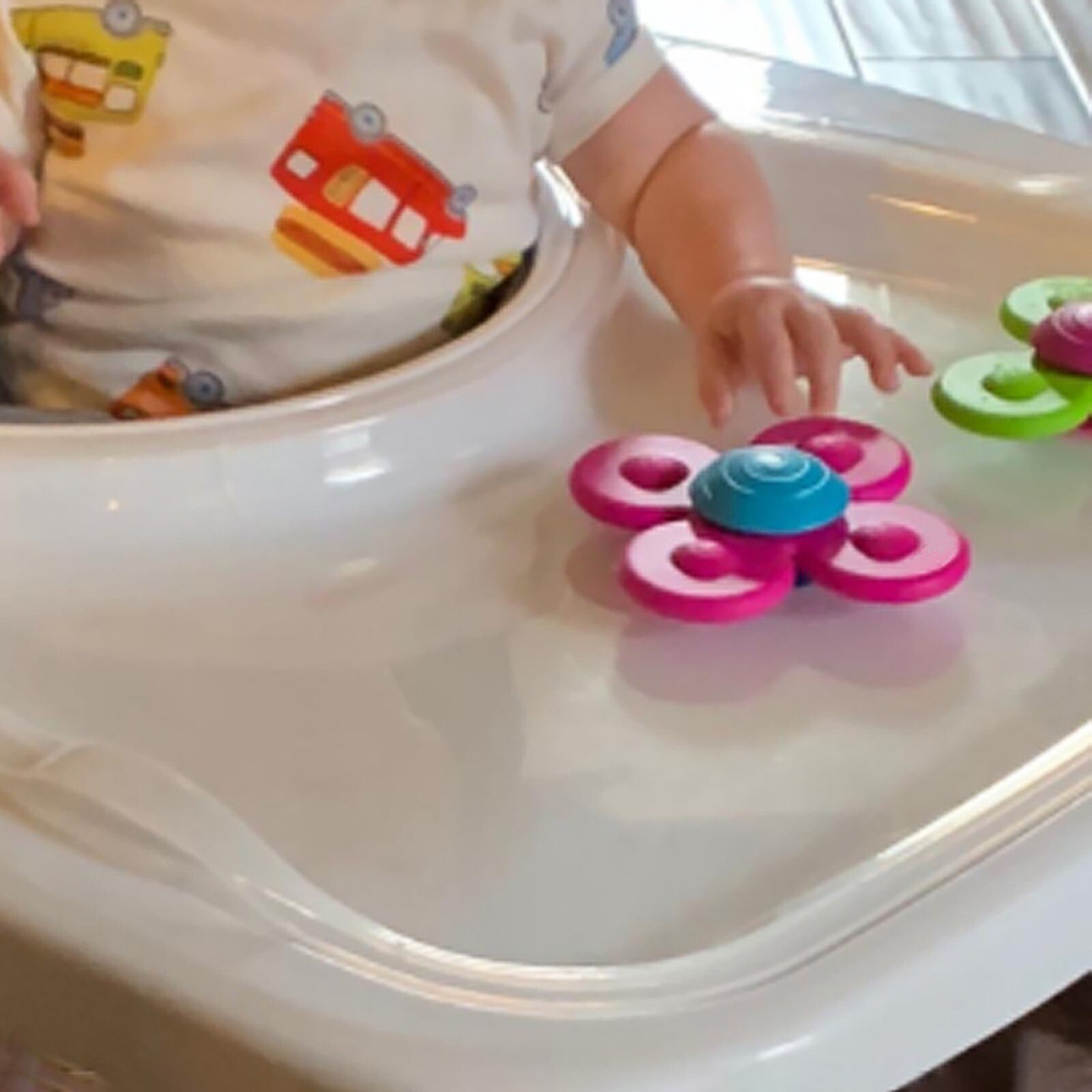 Kreative Pädagogisches Baby Spielzeug Sucker Top Spielzeug Drei-farbe Top Spielzeug