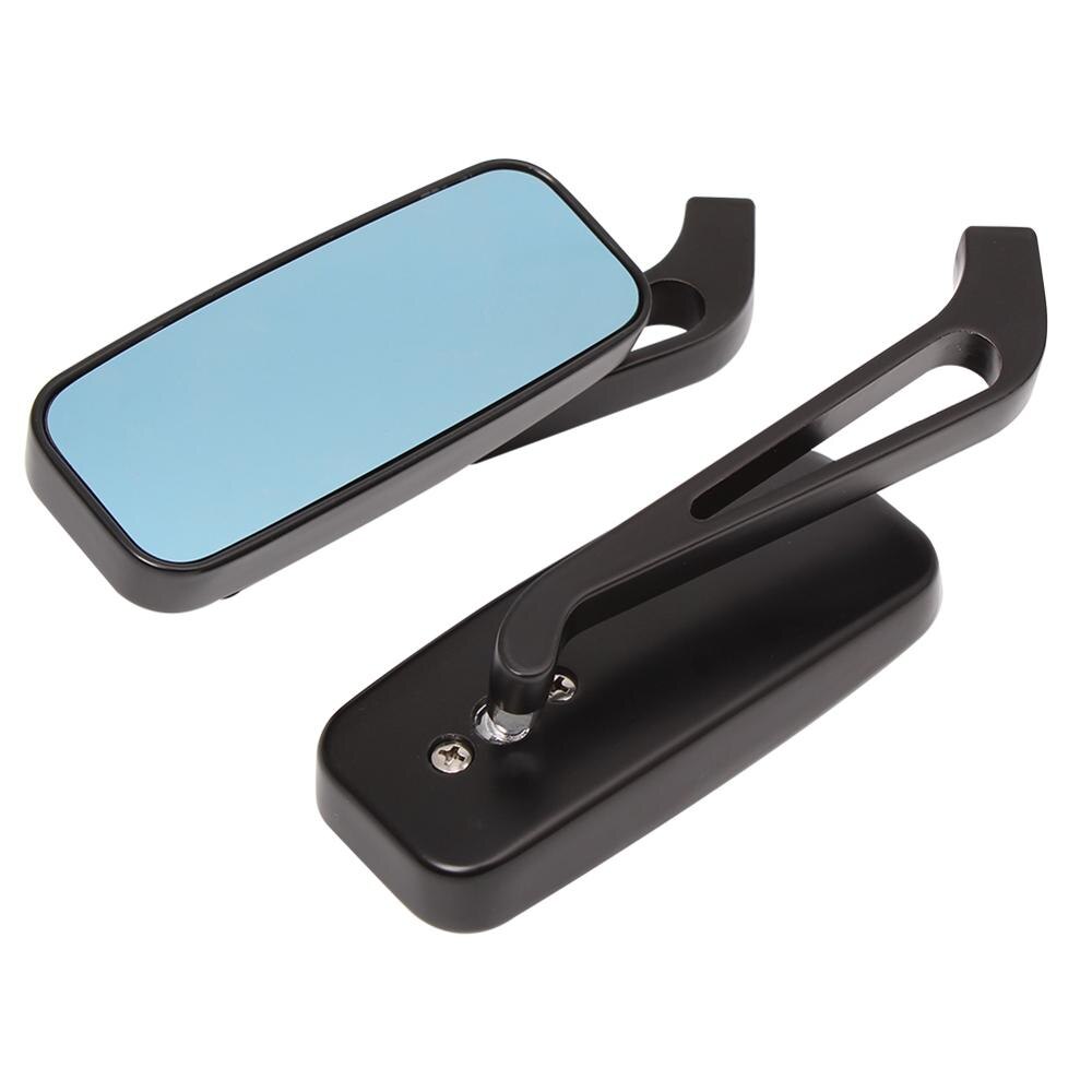 Universal Motorcycle 8mm/10mm Rectangle Rear View Side Mirrors Left/Right For Harley Street Glide Road King