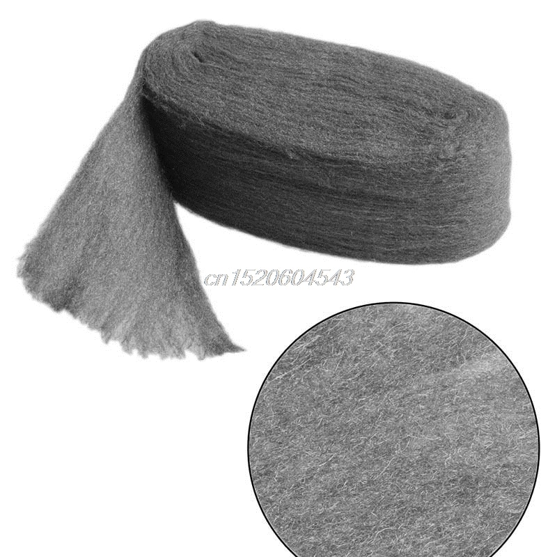 Grade 0000 Steel Wire Wool 3.3m For Polishing Cleaning Remover Non Crumble R02 Whosale