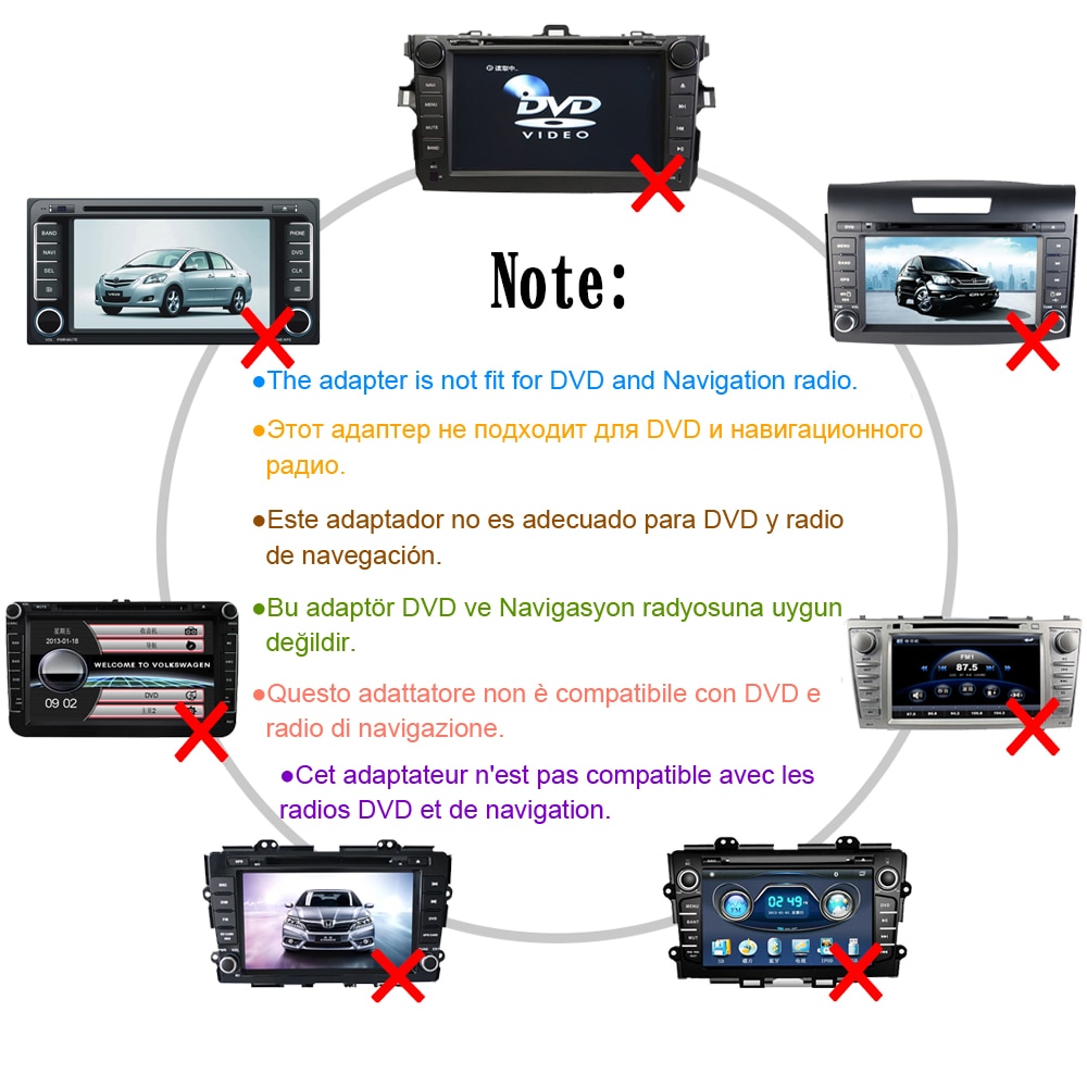 Moonet-Cambiador de CD para auto, adaptador usb MP3 y auxiliar de audio interfaz 3.5 mm, de coche Toyota 6, 6pin, Avensis, Rav4, Auris, Corolla, Yaris, QX005