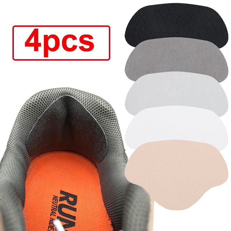 Patch de réparation de chaussures, 4 pièces, semelles intérieures, tampons autocollants, trou de talon de chaussure, semelles adhésives pour réparation de chaussures de Sport, soins des pieds