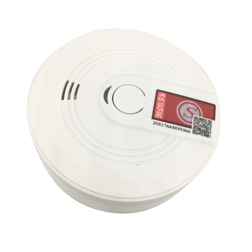 Independent Fire Alarm Smoke Detector Indoor Home Security Protect Ceiling Smoke Sensor Standalone Include Battery: black