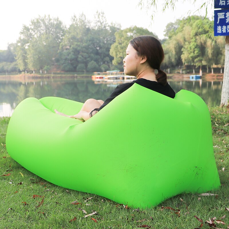 Ultra Licht Schlafsack Luft Schlafsack Liege Laybag Faul Tasche Luft Liege Sofa Inflable Luft Stuhl Camping Schlaf tasche