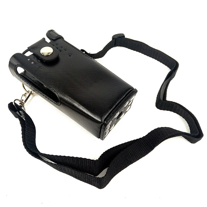 Lederen Beschermhoes Schoudertas Hard Holster Case voor Motorola GP328 GP340 GP380 GP3188 EP450 Walkie Talkie Walkie Talkie
