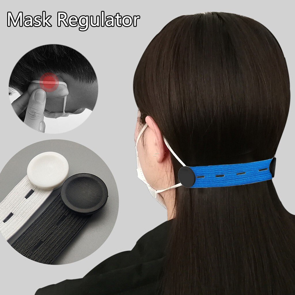 Afneembare Verstelbare Masker Gesp Antislip Facemask Extension Haken Stretch Elastische Bands Knop Masker Richter Gehoorbescherming