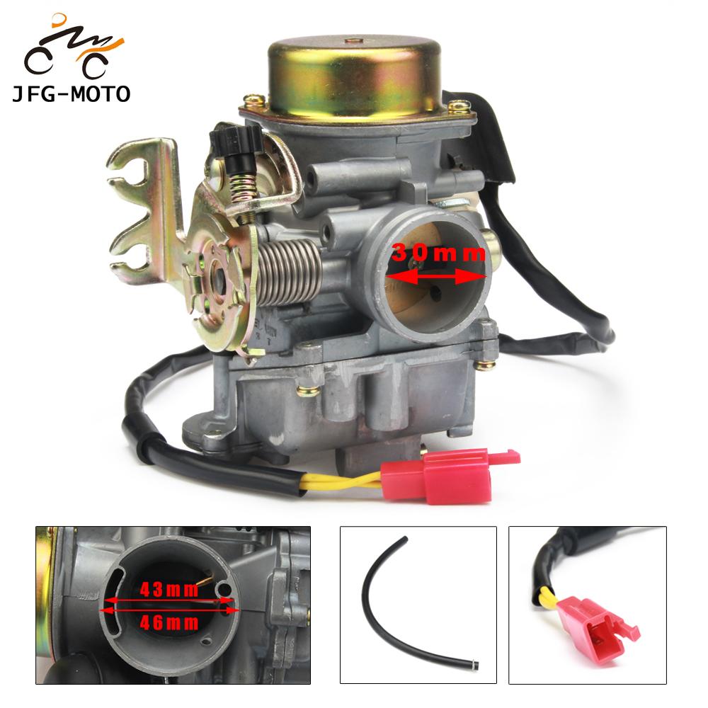 Motorfiets CVK30 Cvk 30Mm Carburateur Carb Vervanging Voor Keihin Scooters Atv GY6 150-250CC Scooter Street Fiets