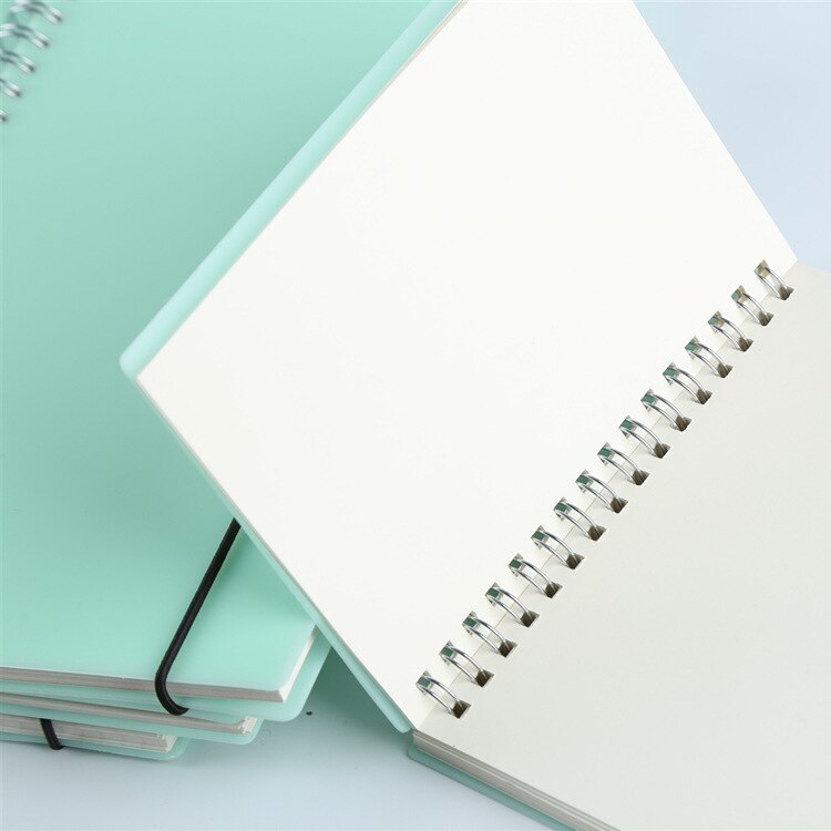 Cuaderno de espiral en blanco con bloc de notas de espiral planeador diario semanal, A4 B5 A5 A6