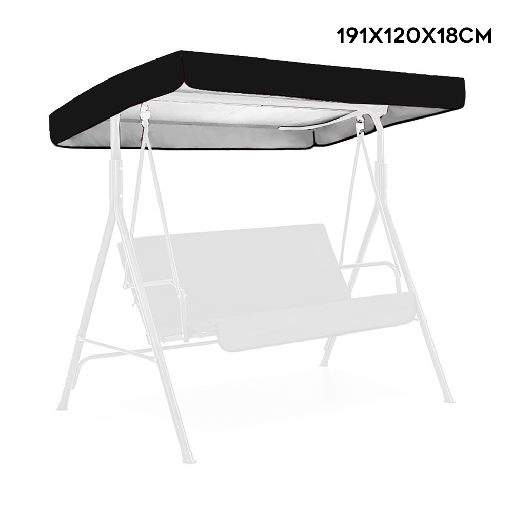 Swing Cover Waterproof Replacement Garden Canopy Top Bench Sun Protection Outdoor UV Protection Awning Sunshade Only Shelter