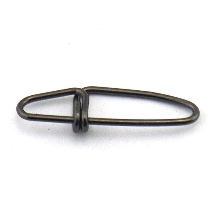 Gancho de acero inoxidable con cierre rápido, anillos giratorios, broches de seguridad, Conector de gancho de pesca, accesorios de pesca, 50 Uds., 6006