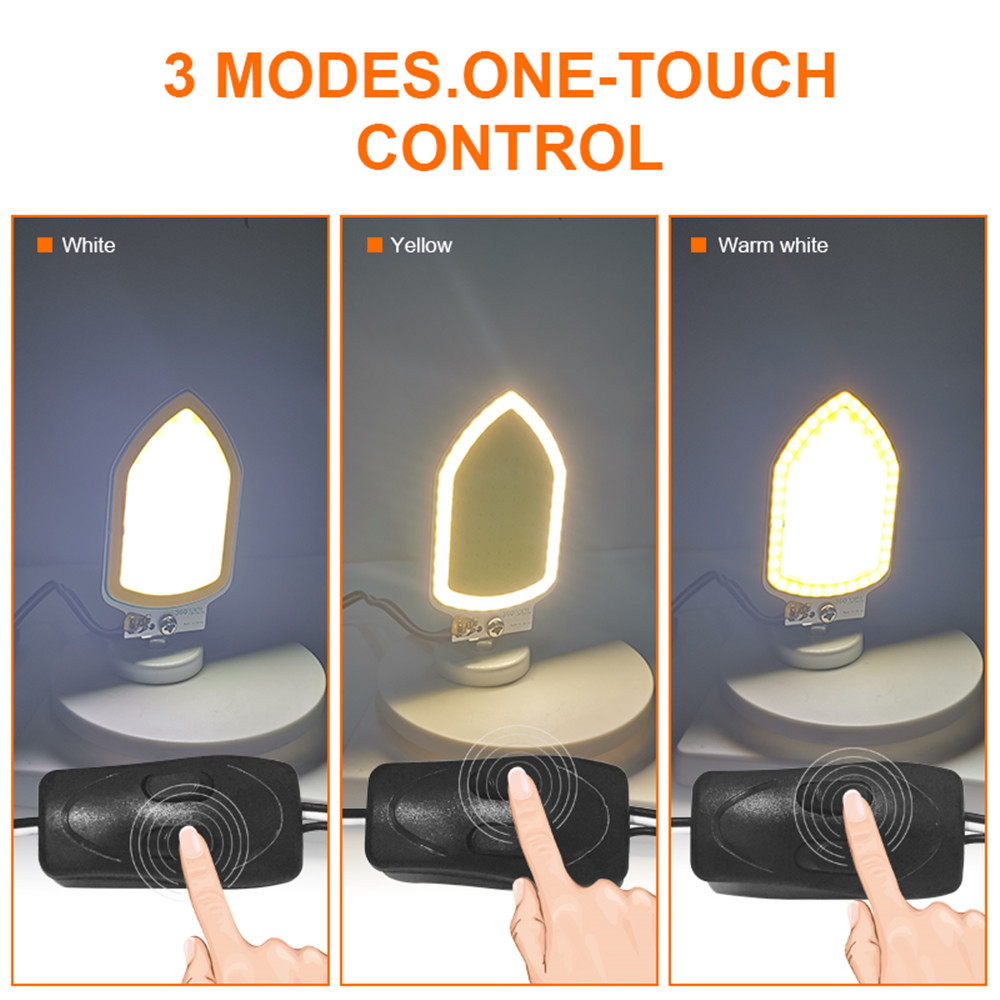 Outdoor Portable Flashlight DC 12v LED 900lm camping lighting equipment for fishing hiking tent light road trip Magnet Dual Lamp