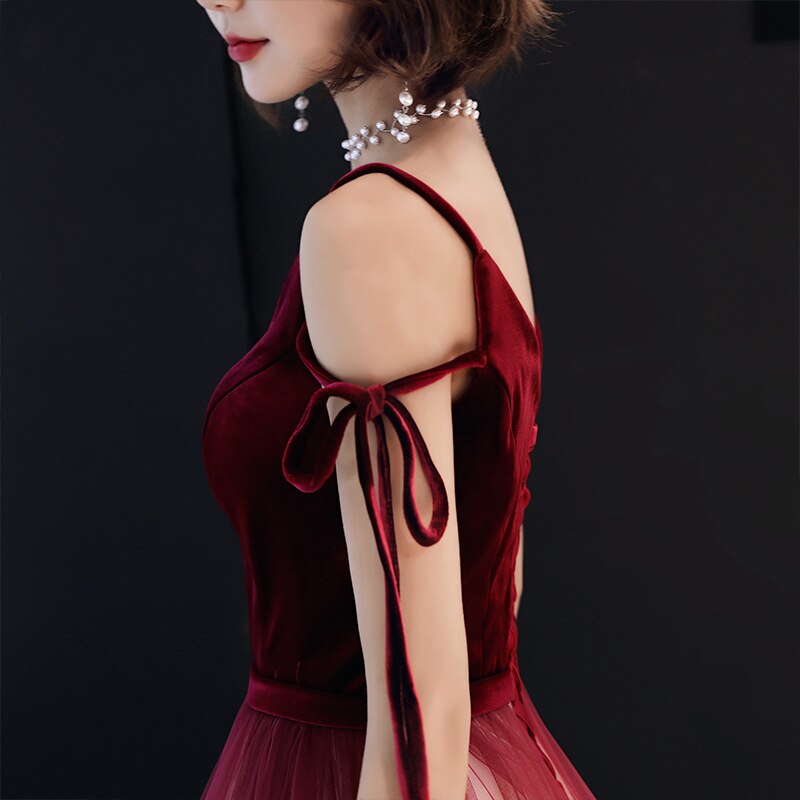 Wedding Toast Dress summer gradient married female sense was thin long evening dress female S-XXL
