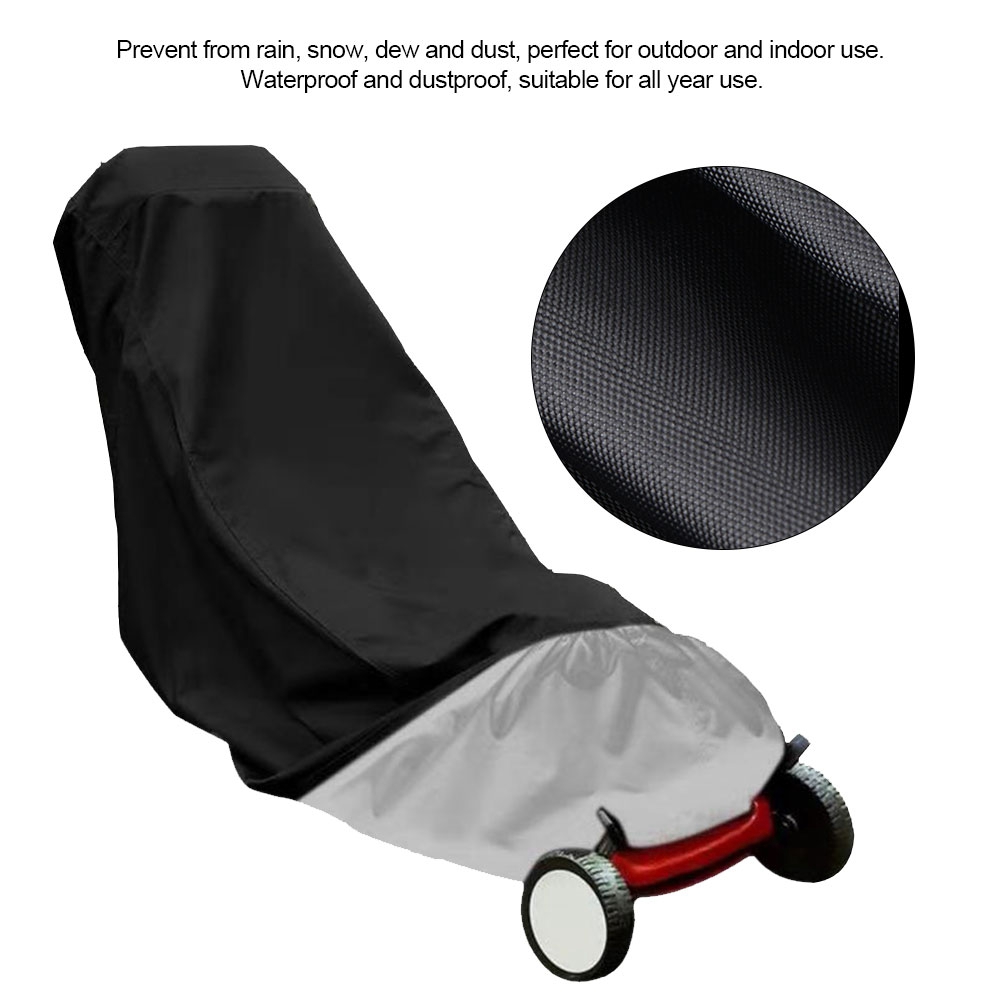 Lawn Mower Cover Waterproof Dust-proof Lawn Mower Cover Storage Bag Garden Store UV Rain Snow Protector