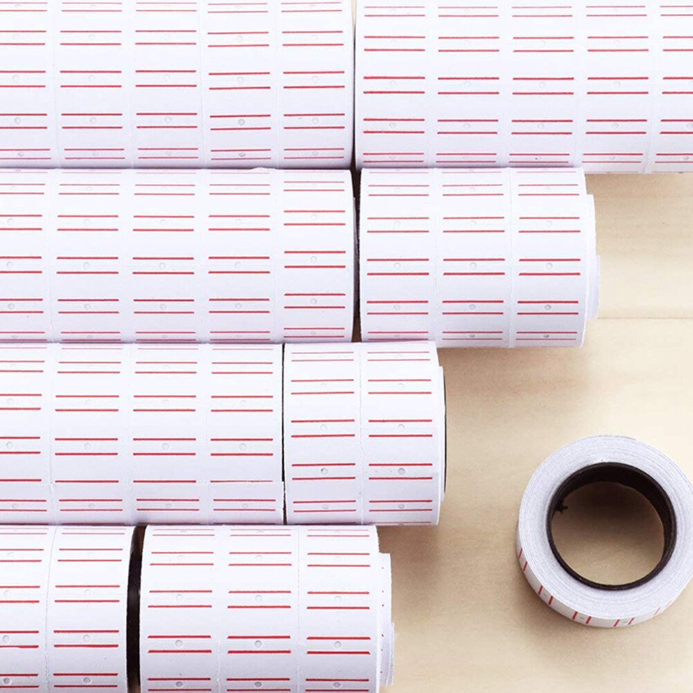 40 Rolls Pricemarker Labels Prijs Marker Label Prijs Label Papier Voor Supermarkt