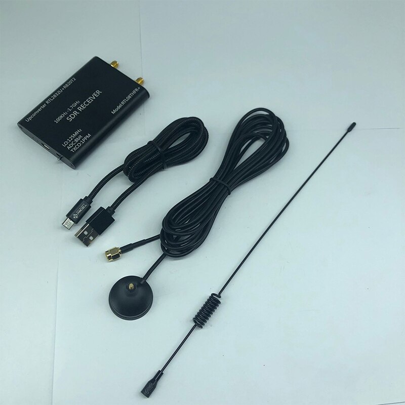 100KHz-1.7GHz Upconverter + 1PPM TXCO RTL-SDR Receiver RTL2832U + R820T2 SDR Radio RTL08THFR + SDR