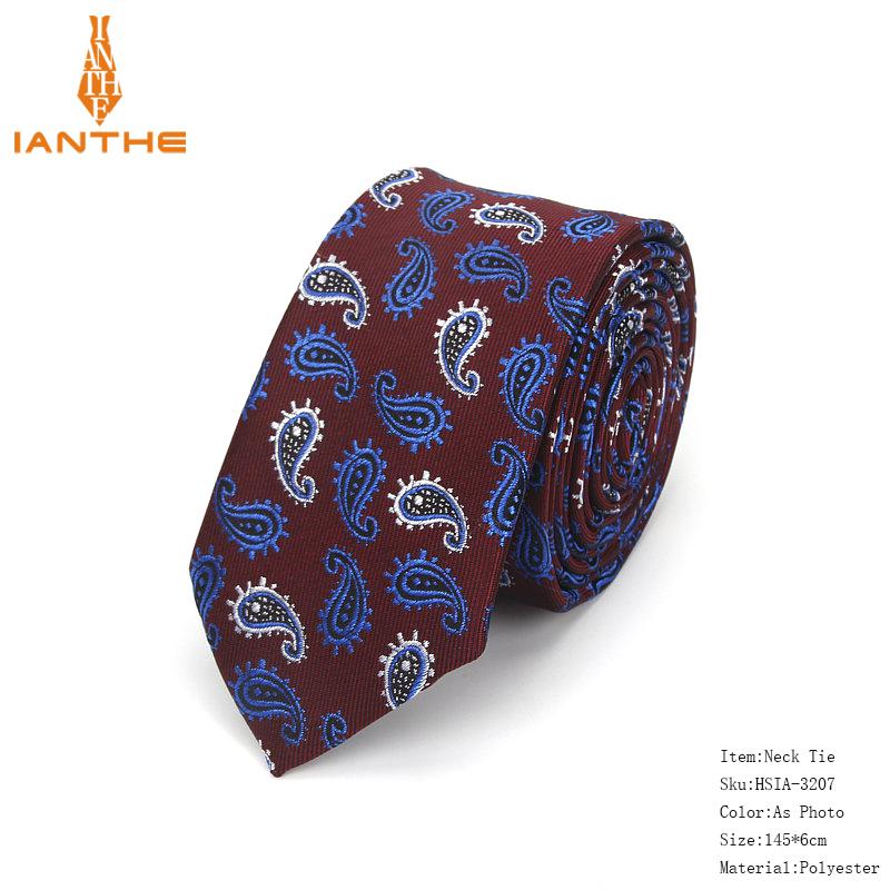 Mærke 6cm jacquard herre stribet slips til mænd slips herre hals slips til bryllup business plaid prikket slips: Ia3207