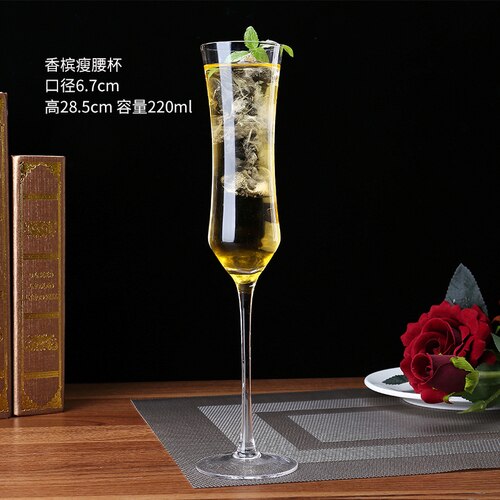 Doble veggglass champagne fløyter beger boble vin tulipan cocktail bryllupsfest glass kopp skåling  lw0316247: Stil e