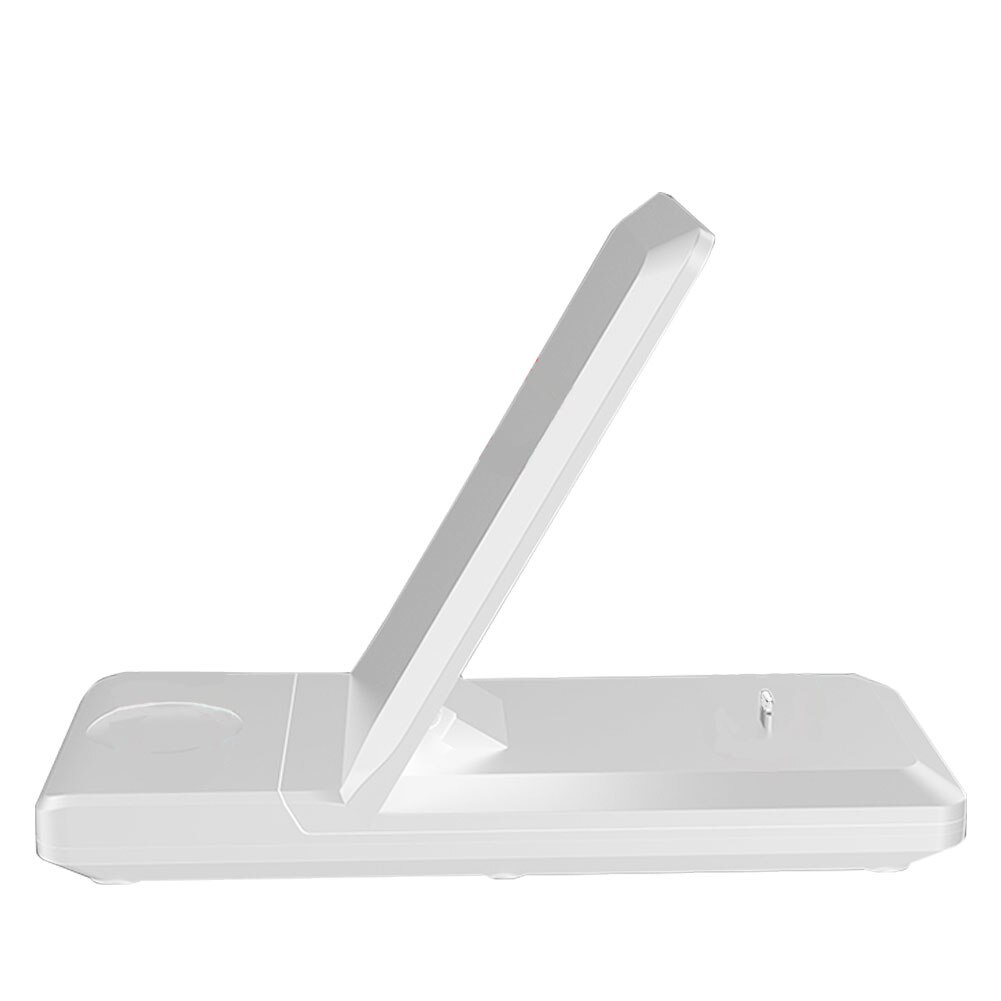 15W Snelle Laadstation Draadloze Oplader 3 In 1 Snel Opladen Station Stand Opvouwbare Houder Voor Iphone Iwatch Serie airpods