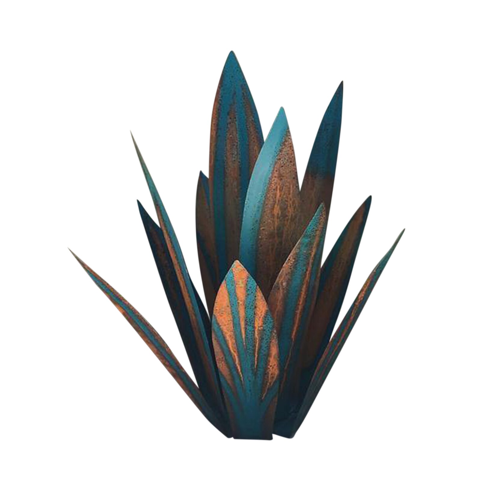 Rustik blå tequila skulptur samling agave plante have dekoration statue
