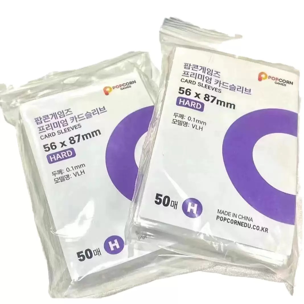 Korea Clear Kpop Photo Card Sleeve Anti-scratch Transparent Protector Bag For Popcorn Diy Game FootBall Korean idol Card Holder