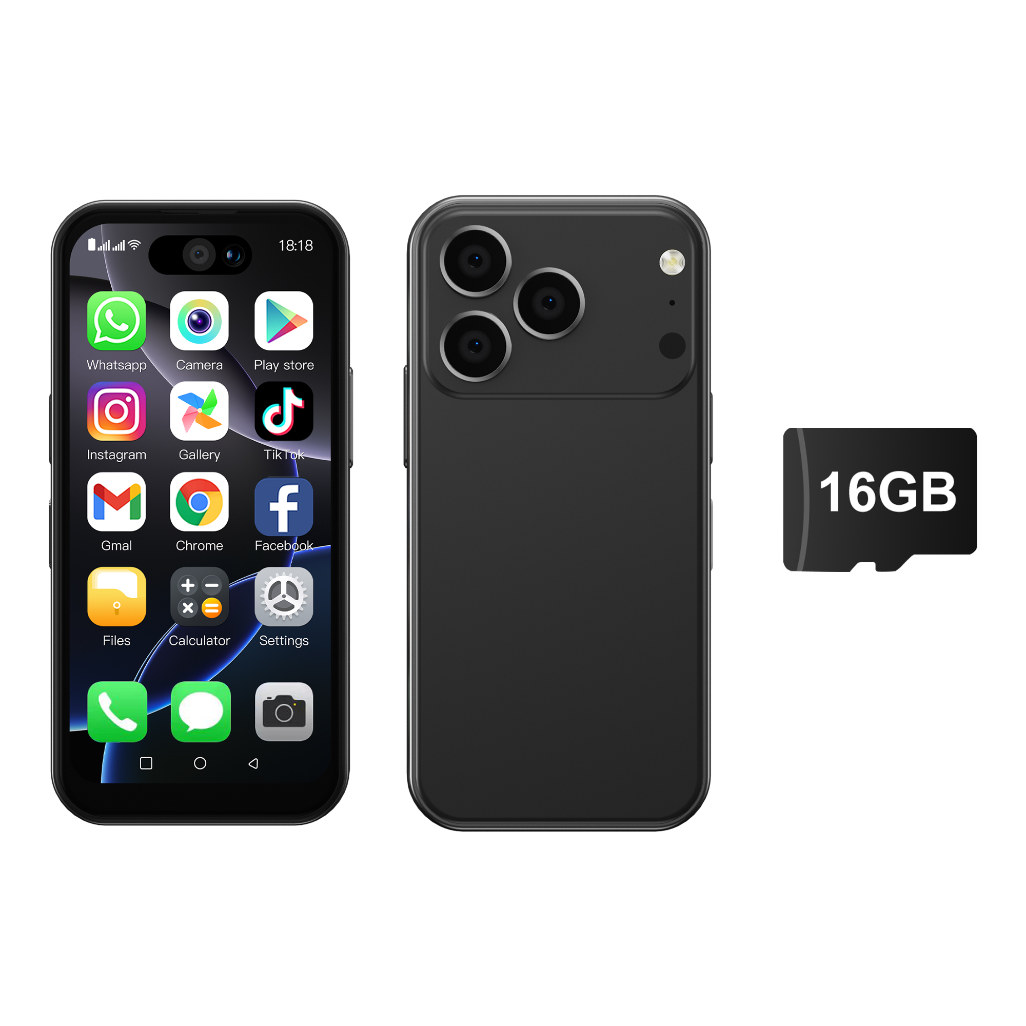 Servo 17pro max 3g mini smartphone android 8.1 1gb ram 16gb rom play store câmera dupla wifi hotspot gps duplo sim mini celular: Vermelho