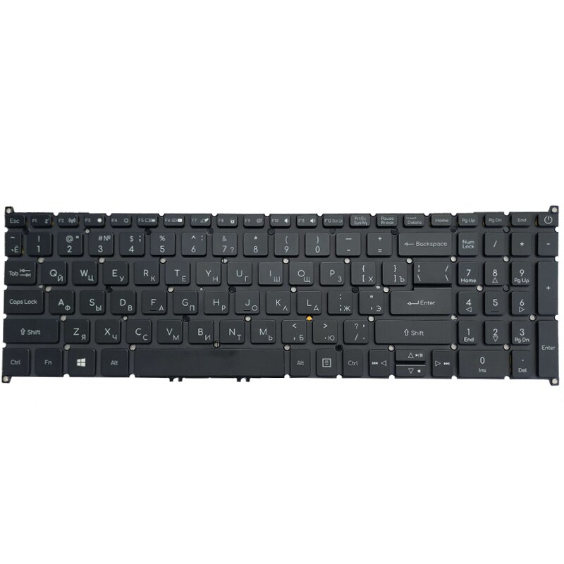 Laptop Russian Keyboard for Acer Aspire A317-32 A317-51 A317-51G A317-51K A317-51kg RU Balck No Frame With Backlight