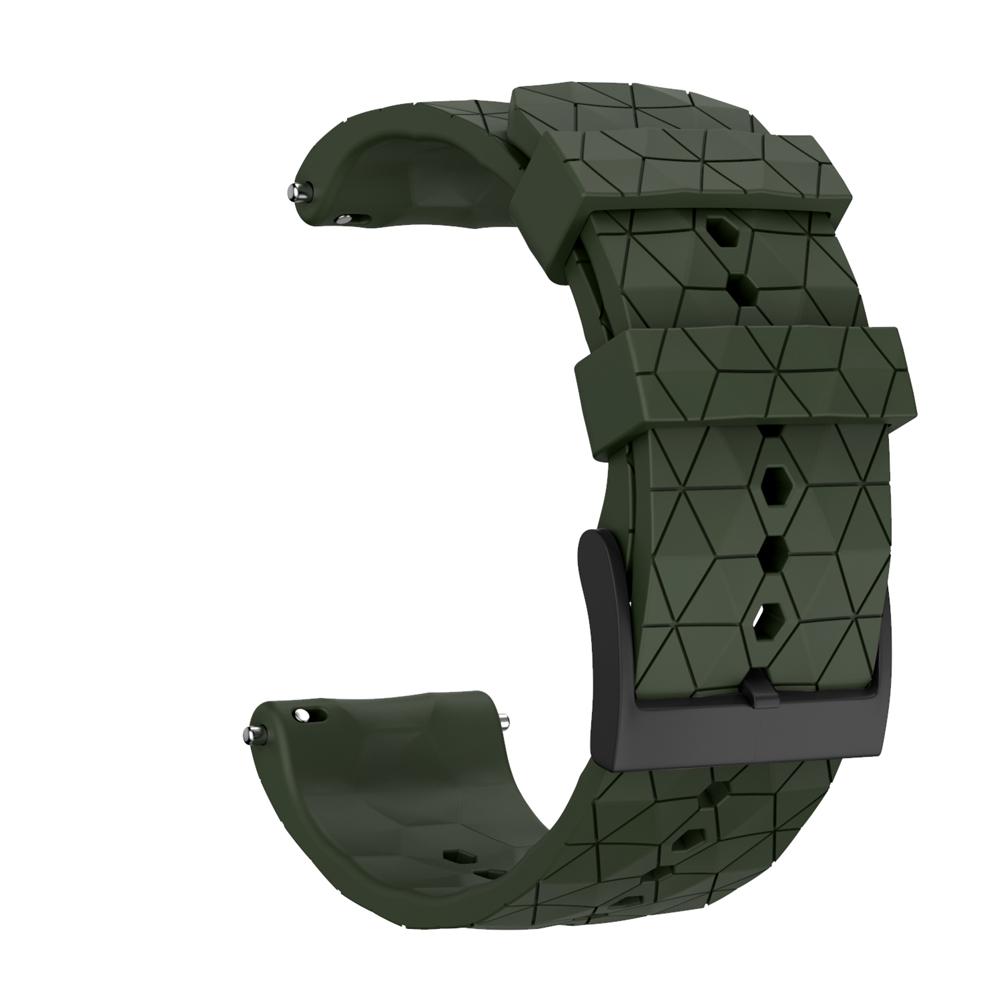 For Suunto 9 Baro Titanium Silicone Replacement Watchband Wrist Band Strap Copper Bracelet Compatible with Suunto Spartan Baro: Green