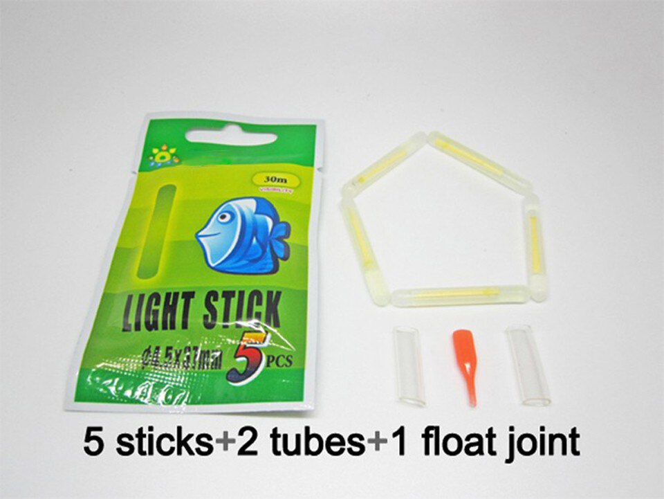 250Pcs/50Packs Night Fishing Float Sticks Chemische Glow Light Stick 4.5X37Mm/3.0X25Mm Lichtgevende Visgerei J251