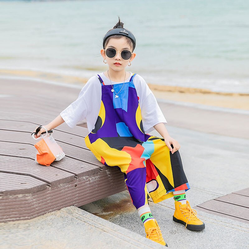 Mono con Graffiti para niñas Y adolescentes, ropa informal holgada, mono de 10 Y 2022
