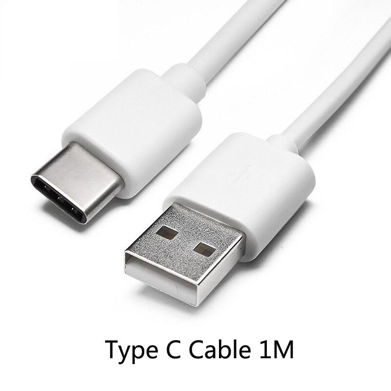 1M Type C Fast Charging USB Charger Cable For Samsung Galaxy S10 S9 S8 PLUS Note 9 8 A5 A7 A9 A8 Star Phone Charger: 1M Cable White