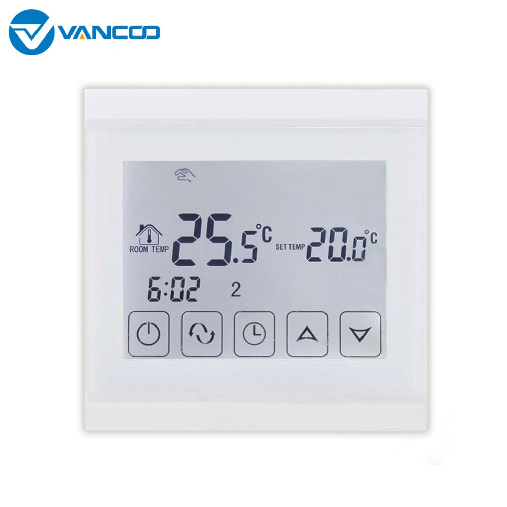 Vancoo Room thermostat Digital Temperature Controller Touch Screen Thermostat for Underfloor Heating for Thermal Actuator Valve: Default Title