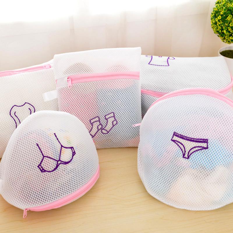 Multi-größe Waschen Wäsche Tasche Reißverschluss Gittergewebe Waschen Taschen Kleidung Organizer Haushalts Waschmaschine Tasche Für Wäsche Unterwäsche Bh